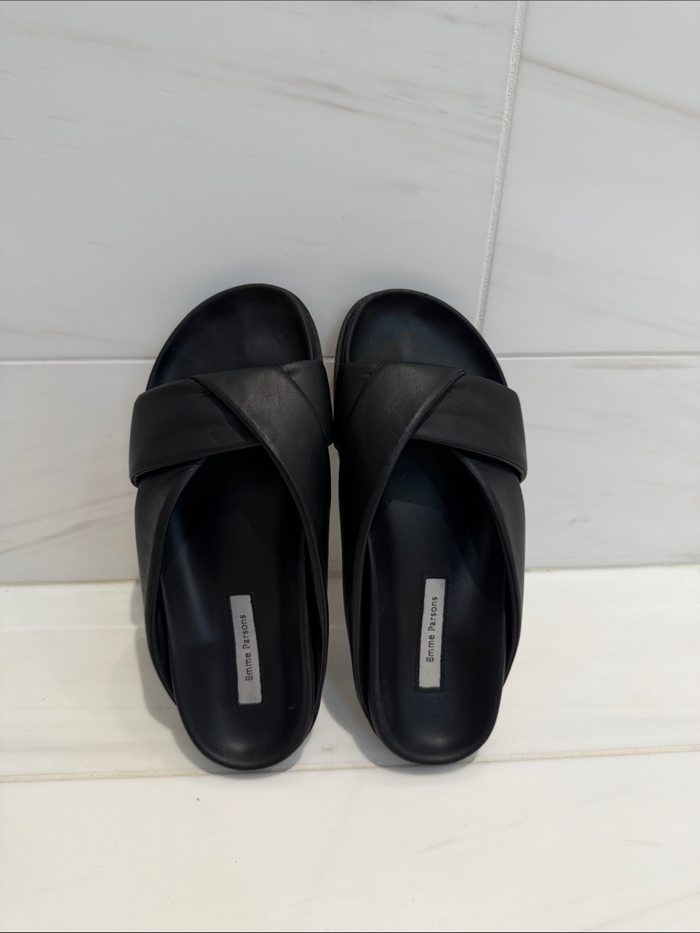 Emme Parsons Leather Slides